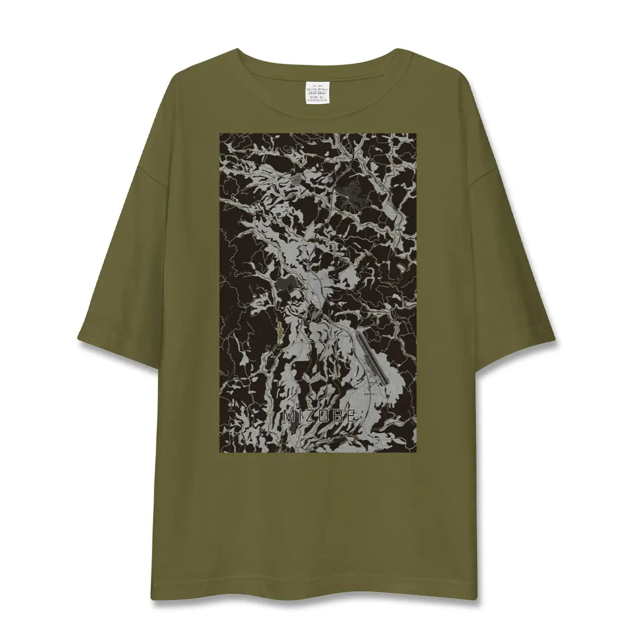 【溝辺(鹿児島県)】地図柄ビッグシルエットTシャツ