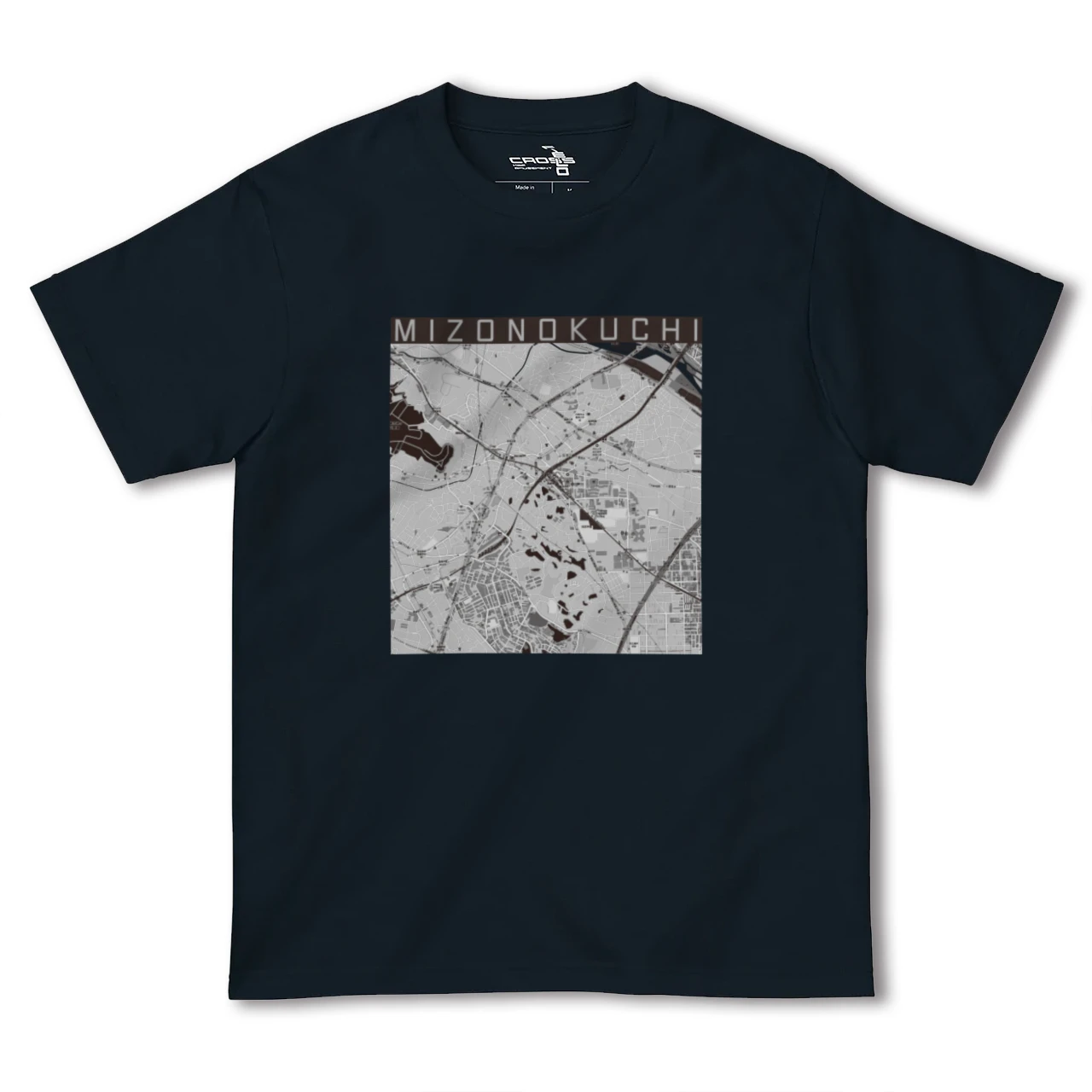 【溝の口(神奈川県)】地図柄ヘビーウェイトTシャツ