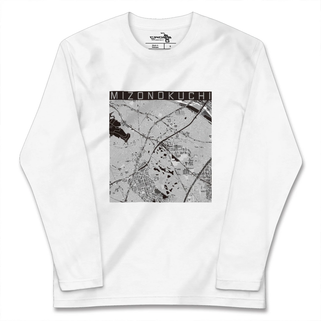 【溝の口(神奈川県)】地図柄ロングスリーブTシャツ