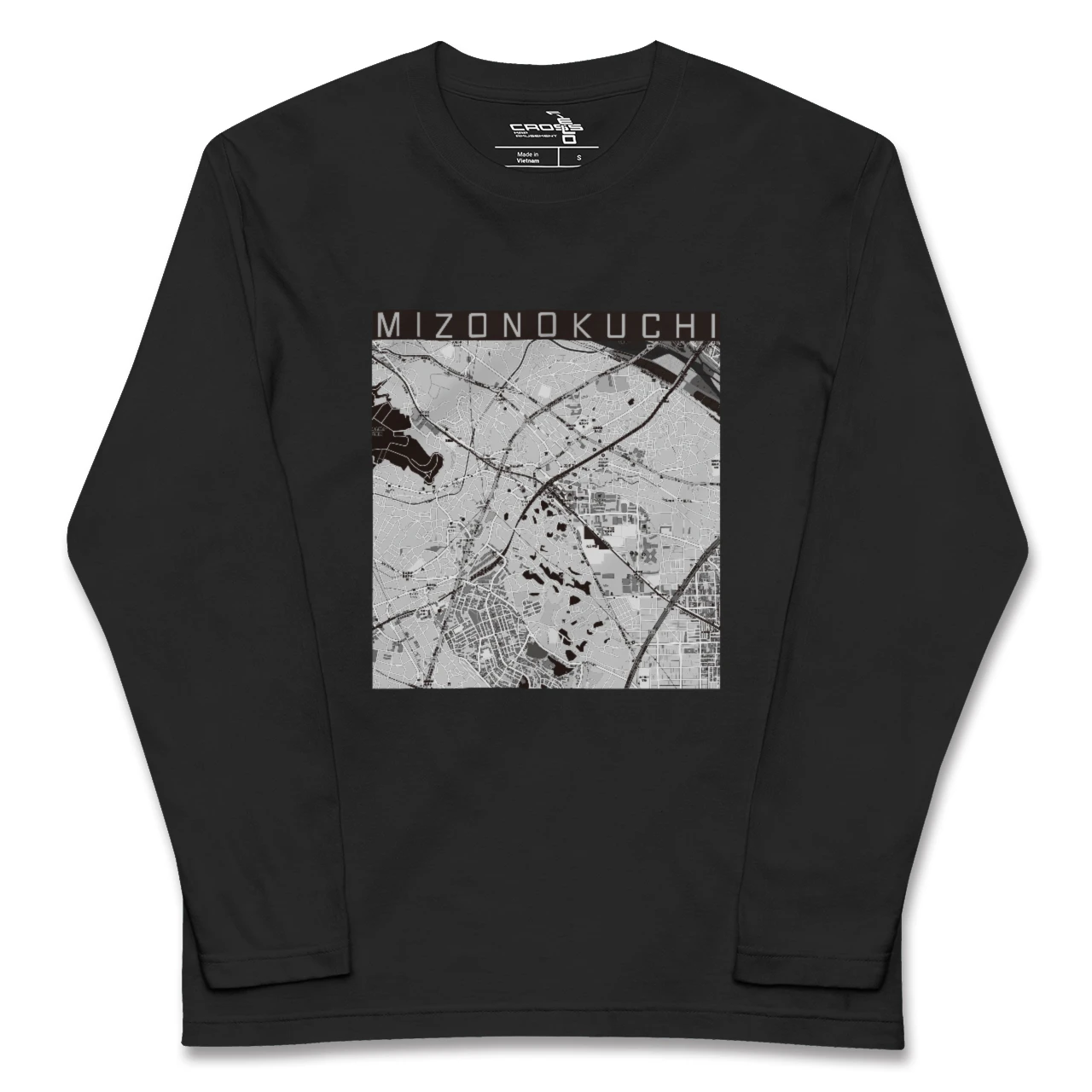 【溝の口(神奈川県)】地図柄ロングスリーブTシャツ