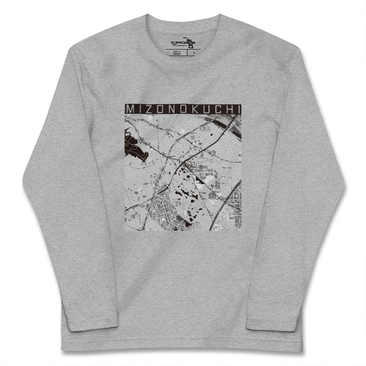 【溝の口(神奈川県)】地図柄ロングスリーブTシャツ