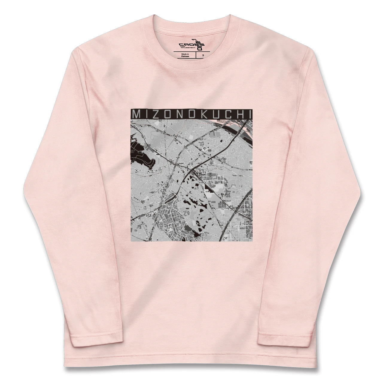 【溝の口(神奈川県)】地図柄ロングスリーブTシャツ