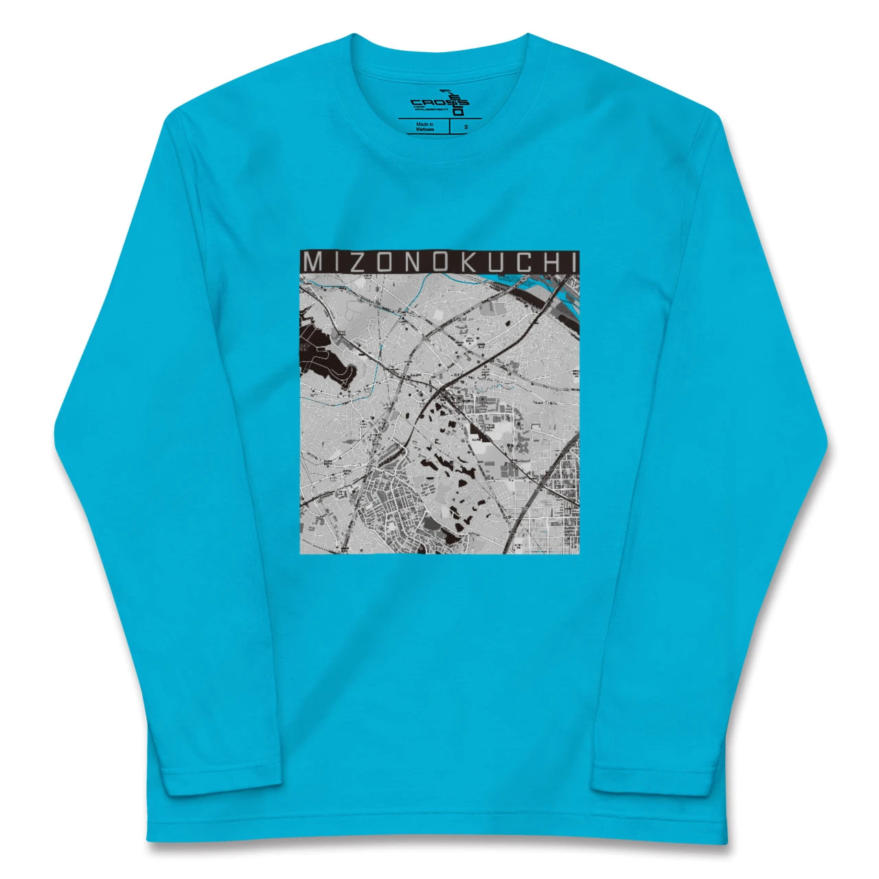 【溝の口(神奈川県)】地図柄ロングスリーブTシャツ