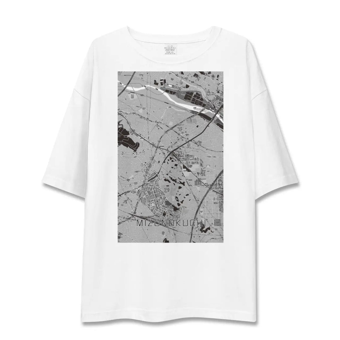 【溝の口(神奈川県)】地図柄ビッグシルエットTシャツ