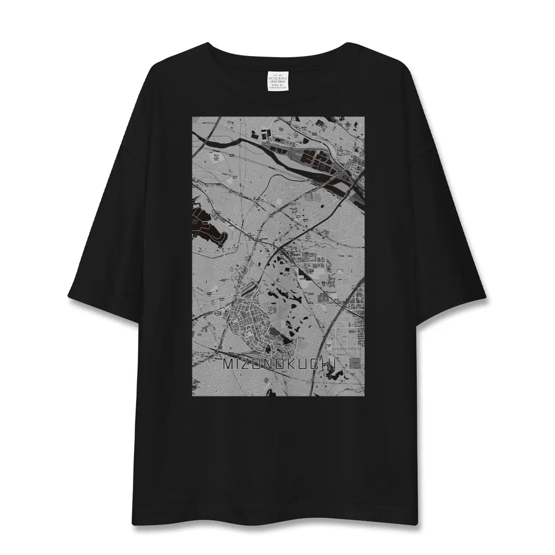 【溝の口(神奈川県)】地図柄ビッグシルエットTシャツ