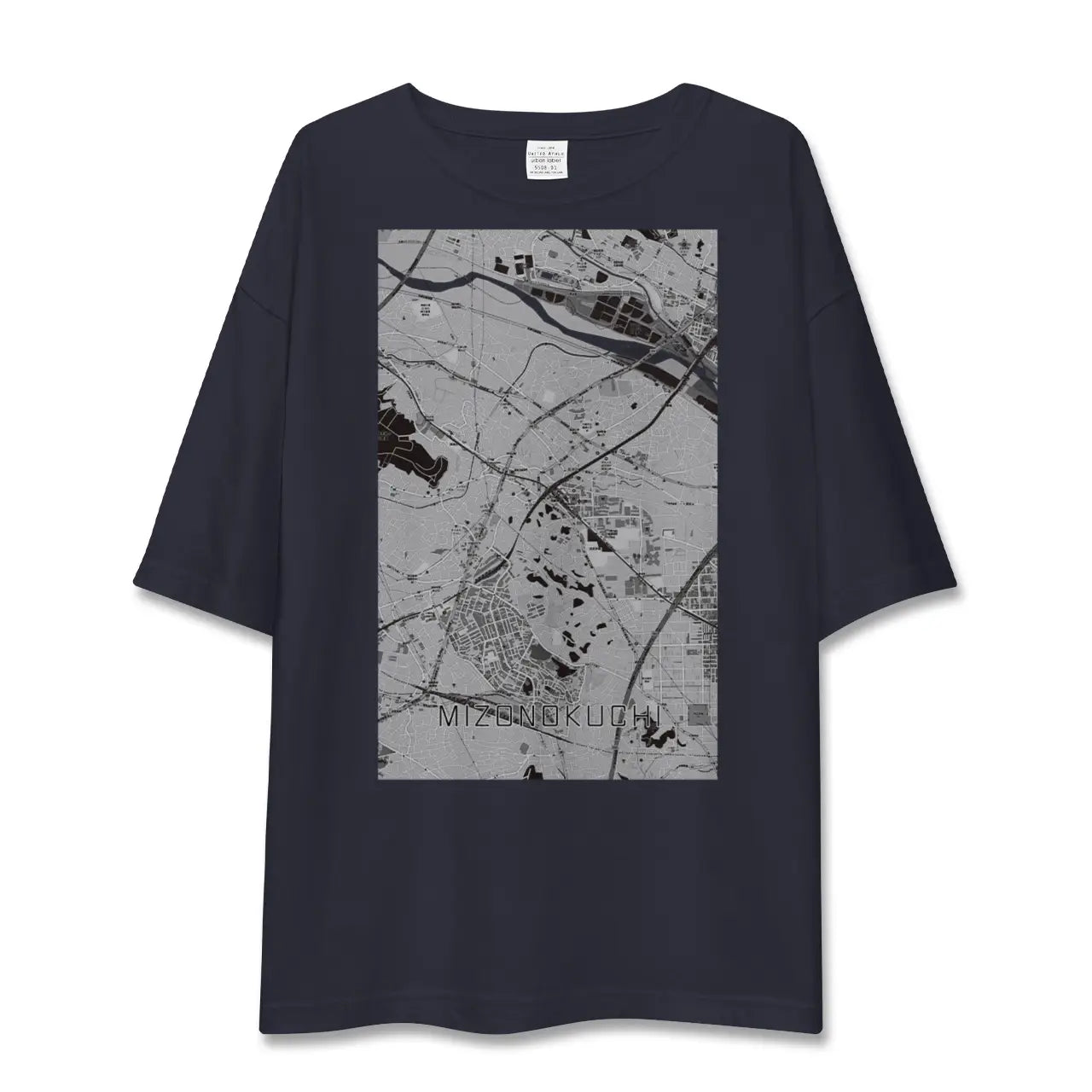 【溝の口(神奈川県)】地図柄ビッグシルエットTシャツ