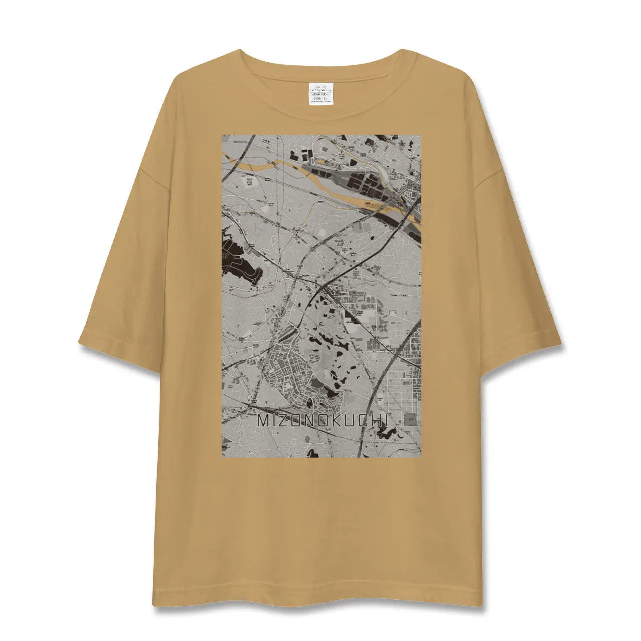 【溝の口(神奈川県)】地図柄ビッグシルエットTシャツ