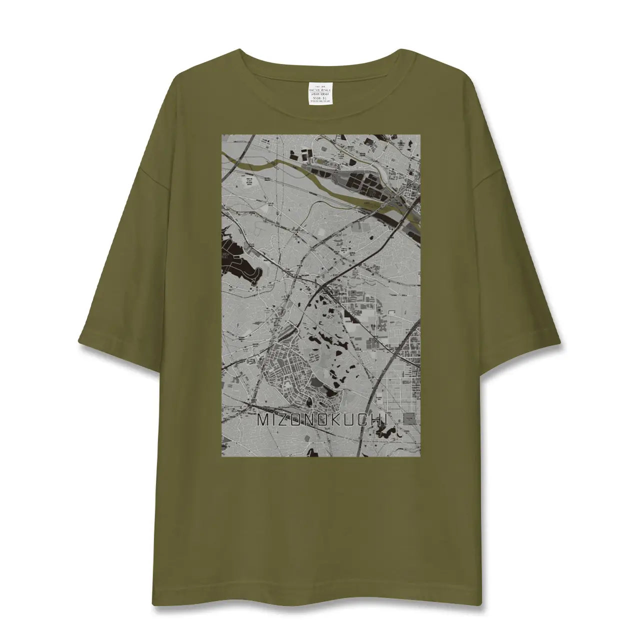 【溝の口(神奈川県)】地図柄ビッグシルエットTシャツ