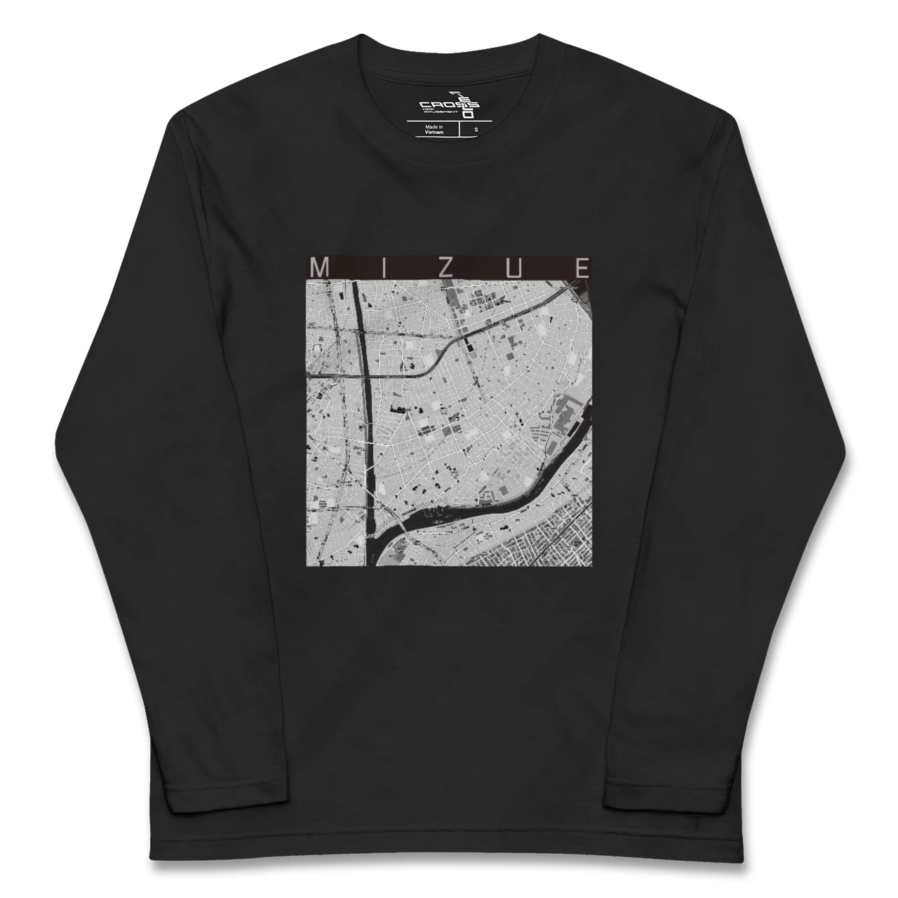 【瑞江(東京都)】地図柄ロングスリーブTシャツ