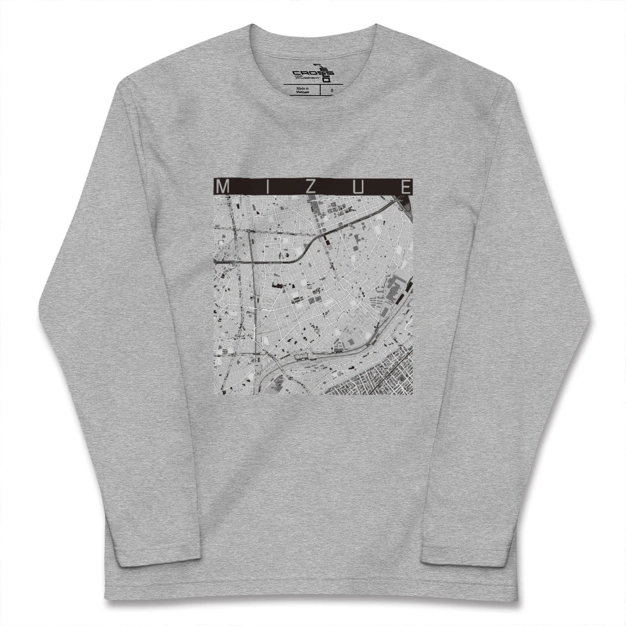 【瑞江(東京都)】地図柄ロングスリーブTシャツ