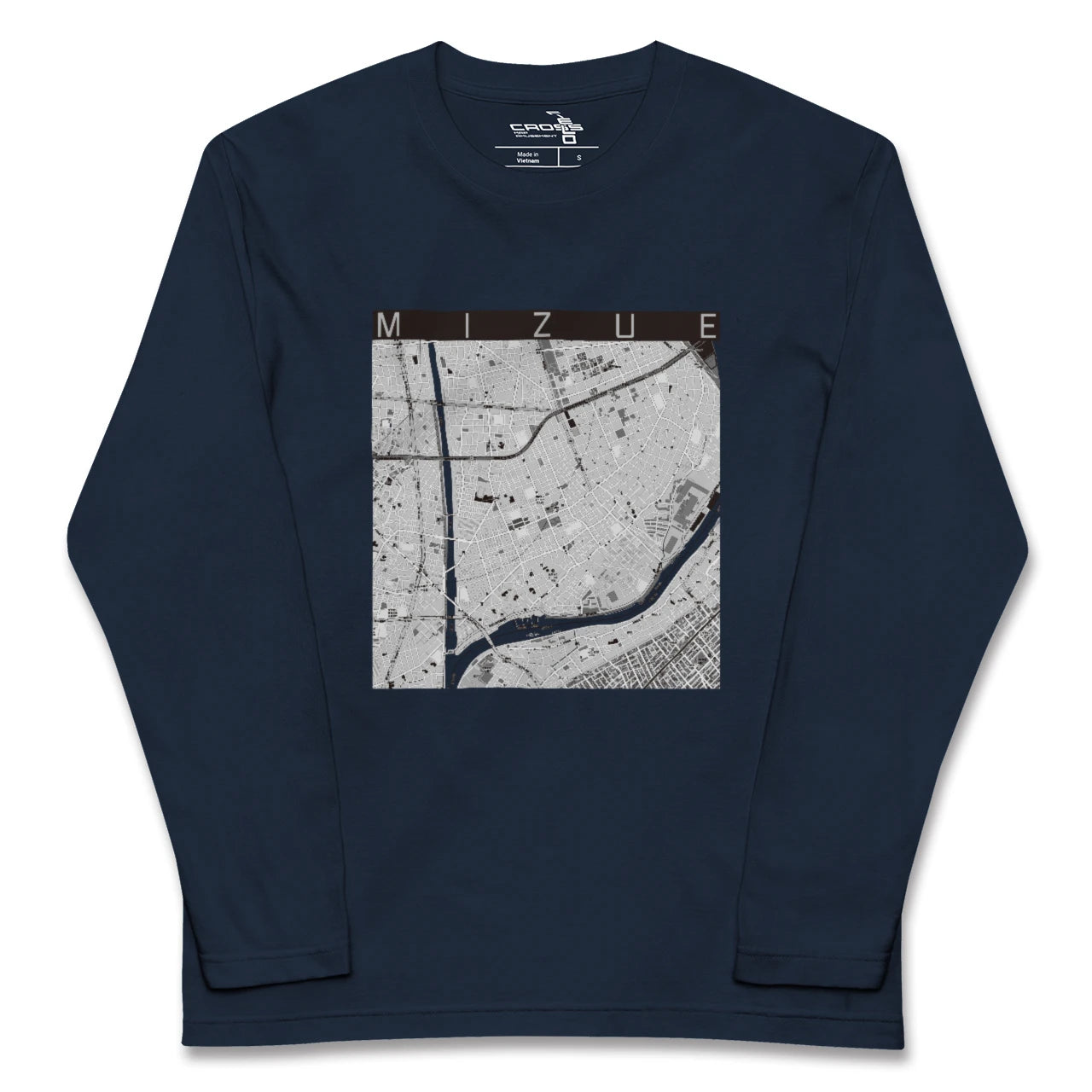 【瑞江(東京都)】地図柄ロングスリーブTシャツ