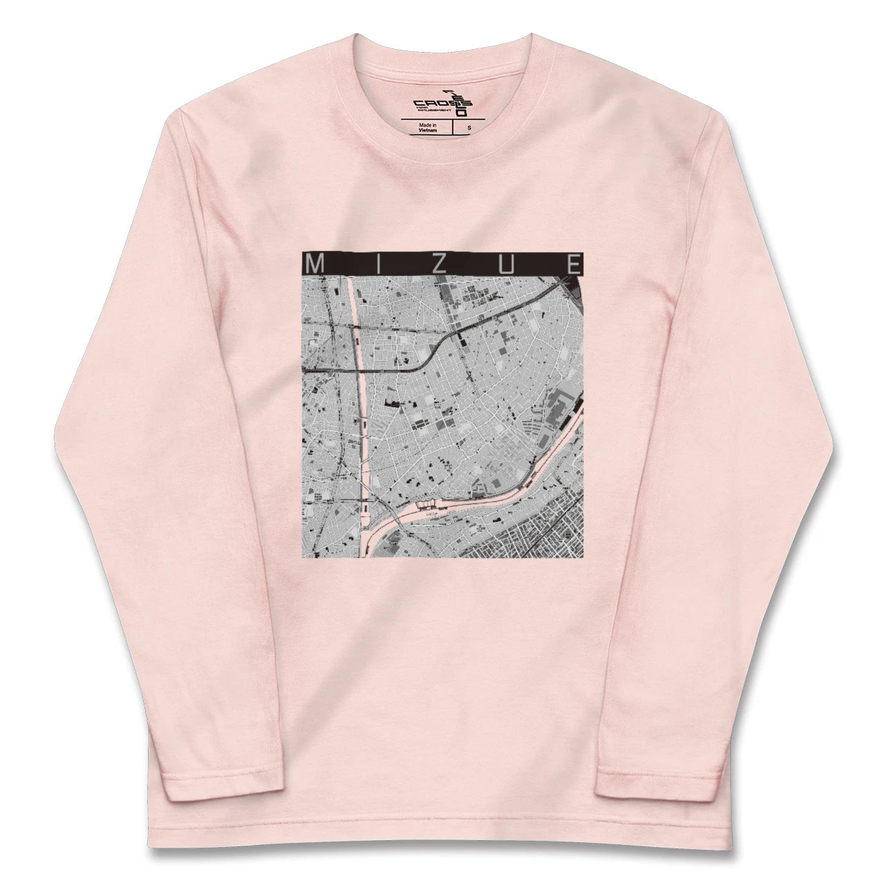 【瑞江(東京都)】地図柄ロングスリーブTシャツ