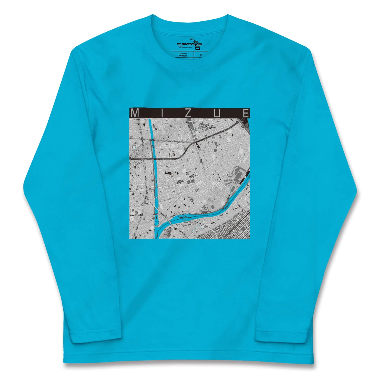 【瑞江(東京都)】地図柄ロングスリーブTシャツ