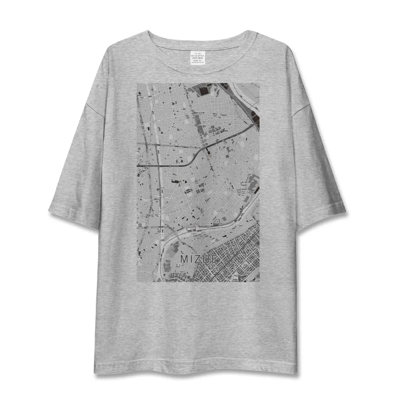 【瑞江(東京都)】地図柄ビッグシルエットTシャツ