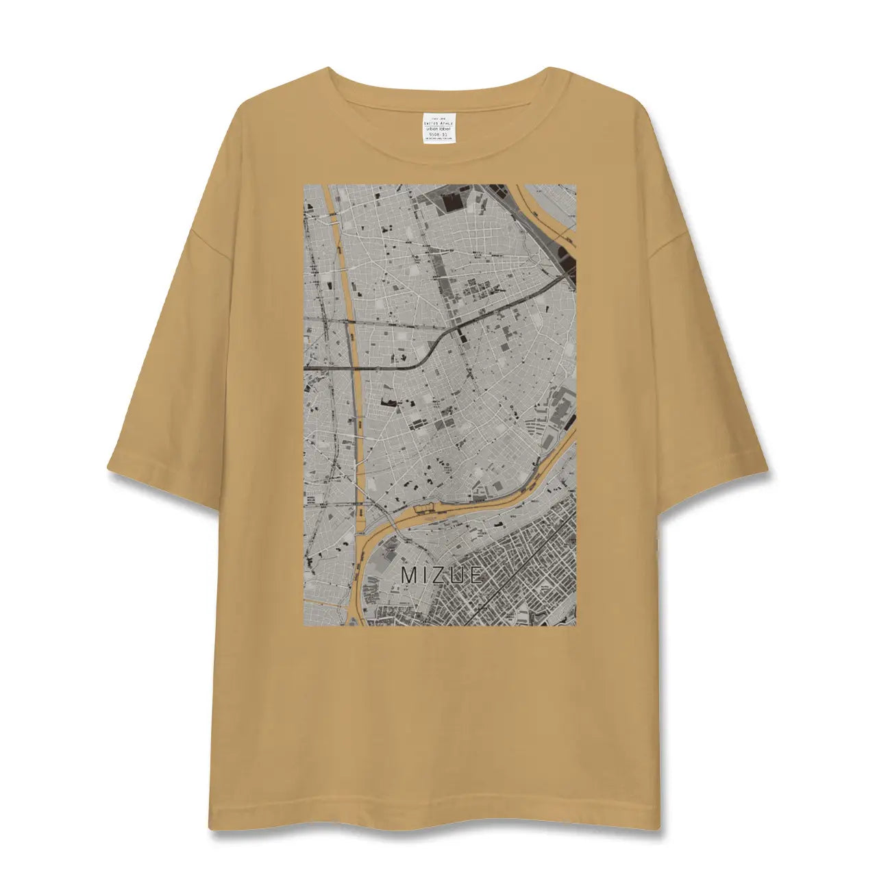 【瑞江(東京都)】地図柄ビッグシルエットTシャツ