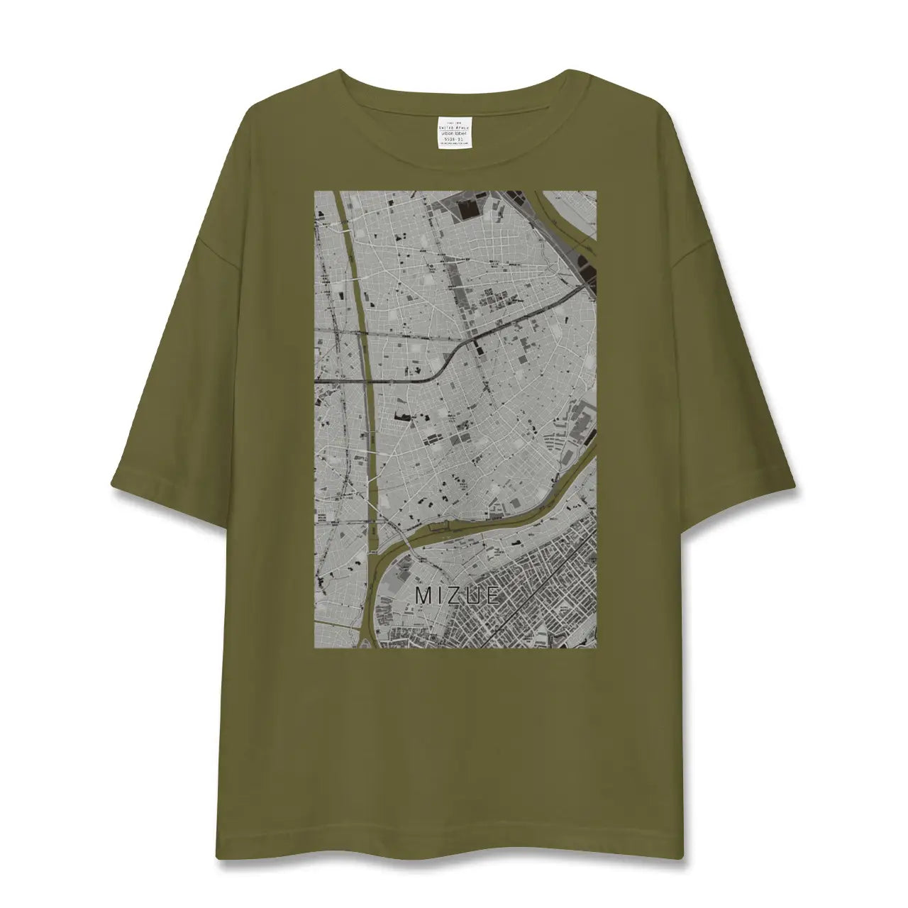 【瑞江(東京都)】地図柄ビッグシルエットTシャツ