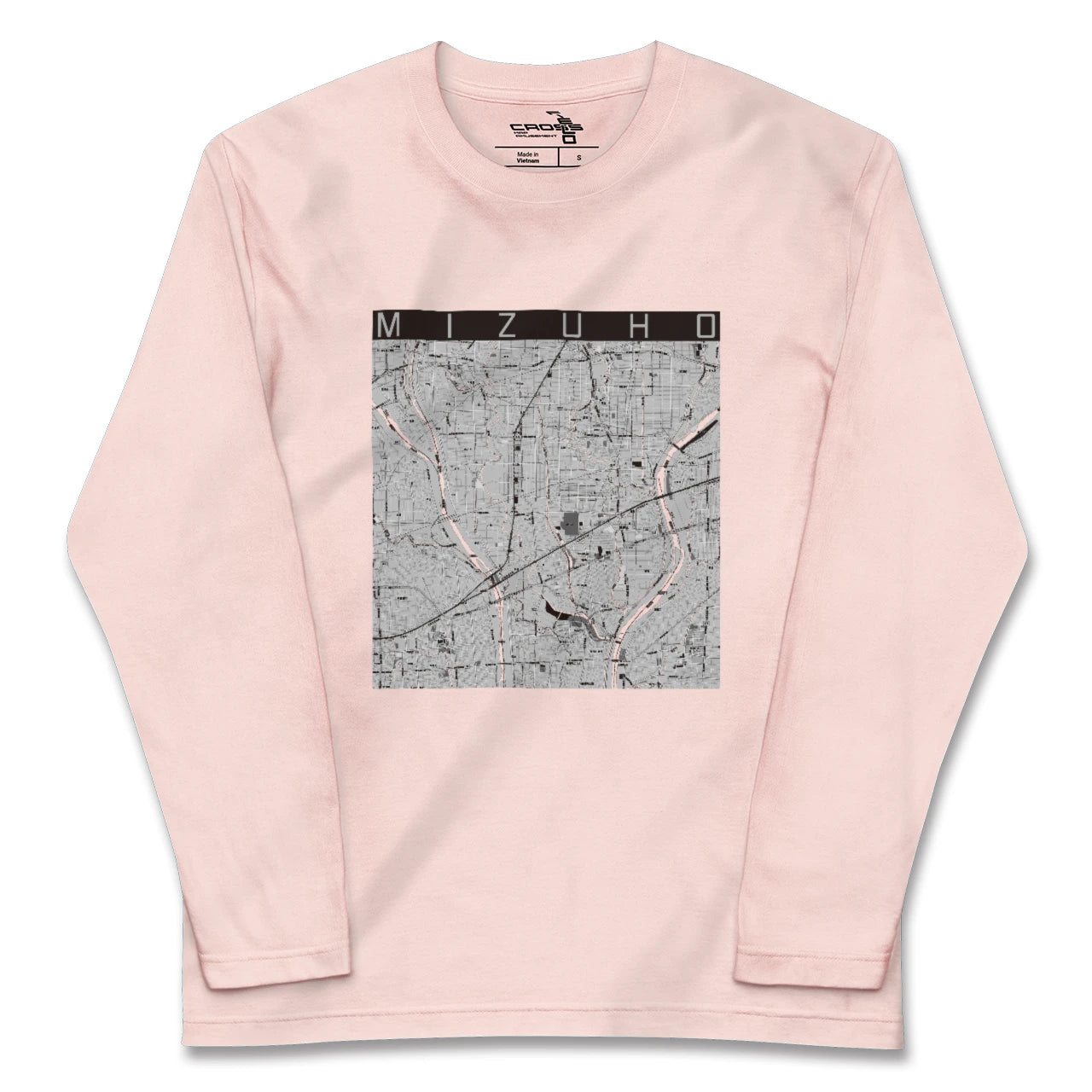 【瑞穂(岐阜県)】地図柄ロングスリーブTシャツ