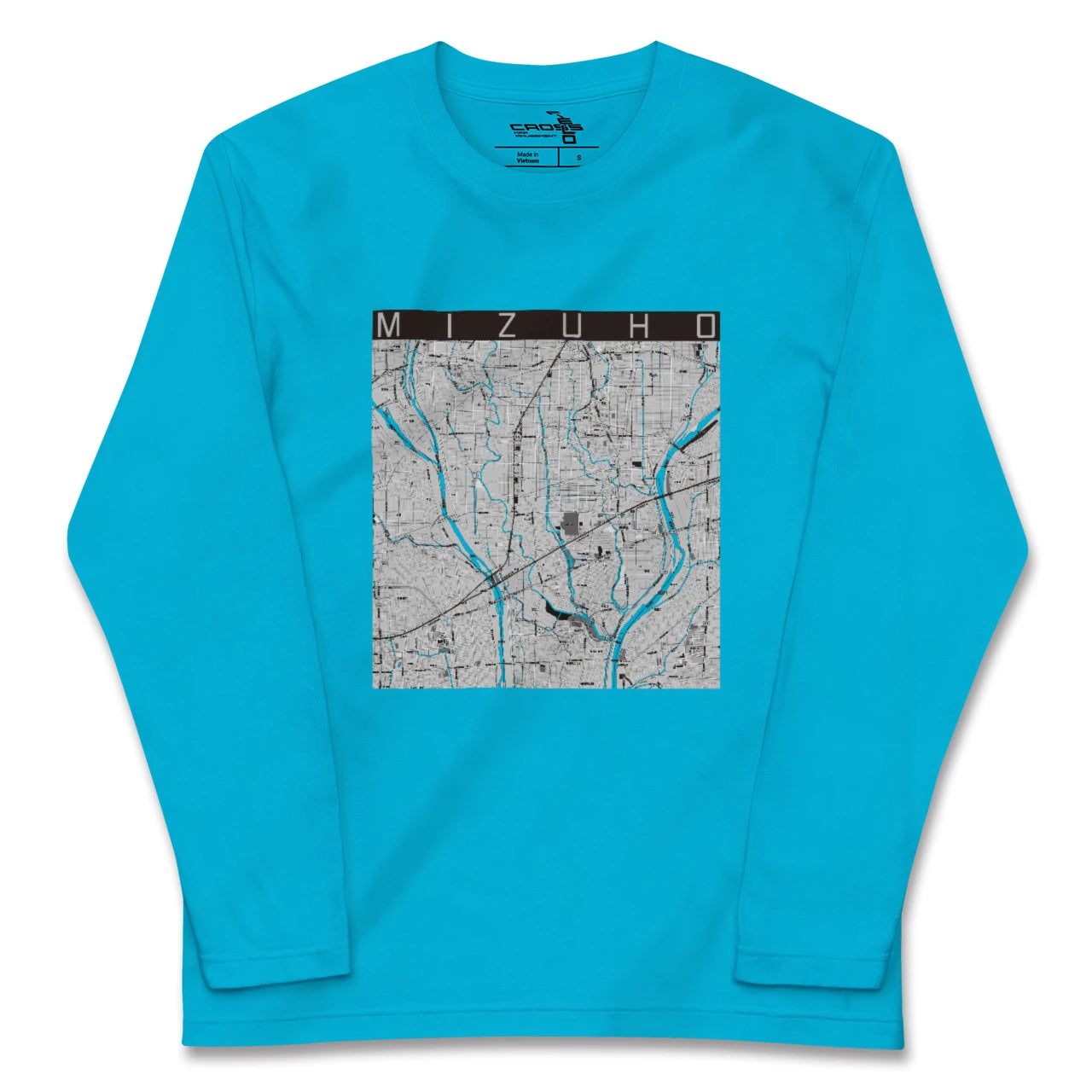 【瑞穂(岐阜県)】地図柄ロングスリーブTシャツ
