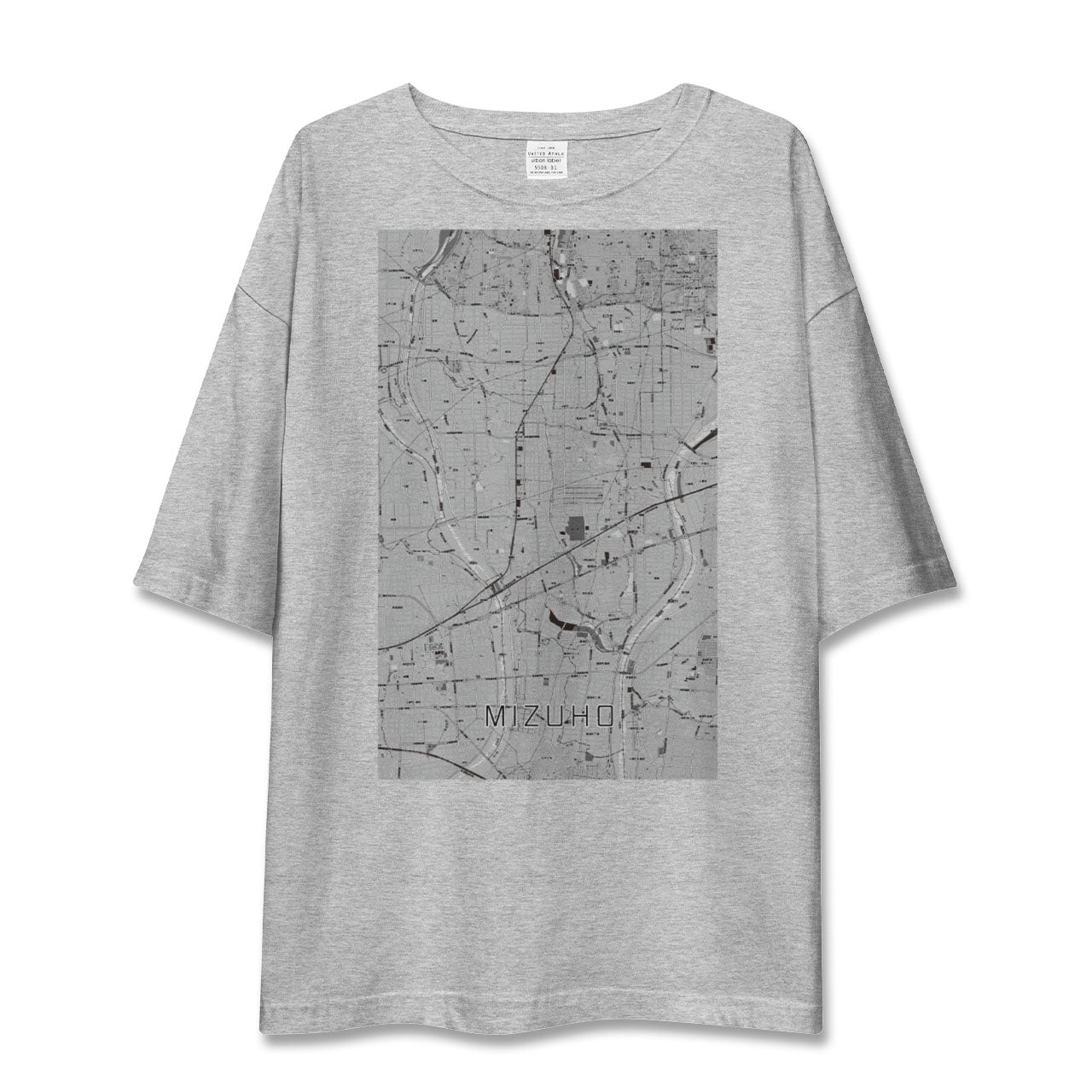 【瑞穂(岐阜県)】地図柄ビッグシルエットTシャツ