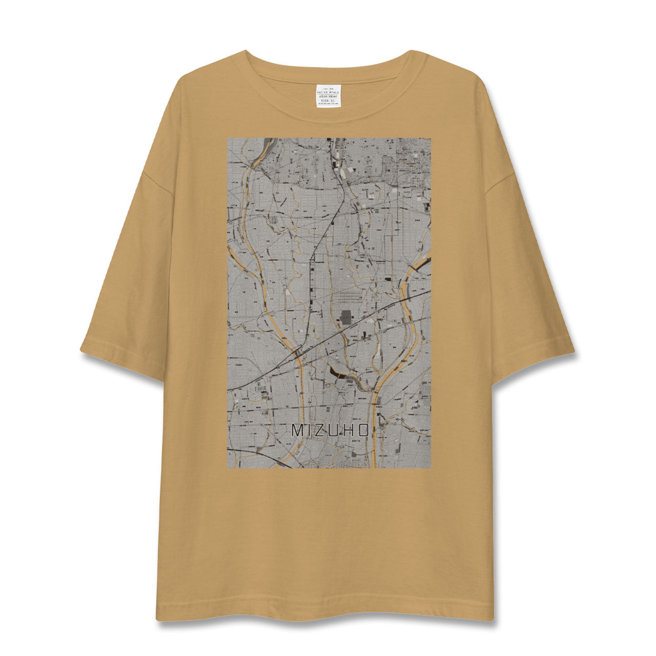 【瑞穂(岐阜県)】地図柄ビッグシルエットTシャツ