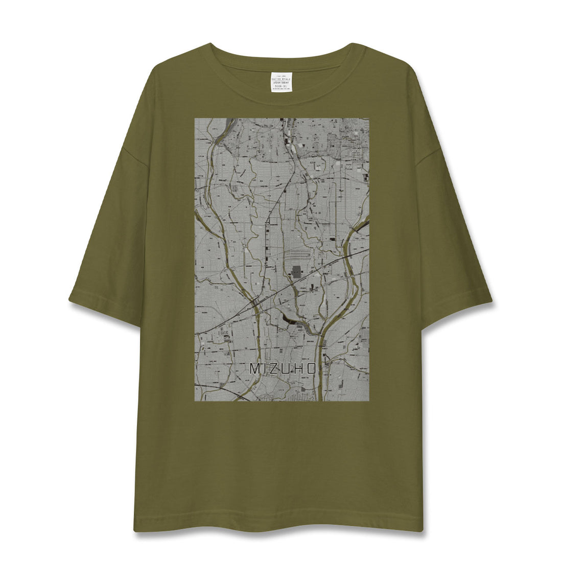 【瑞穂(岐阜県)】地図柄ビッグシルエットTシャツ