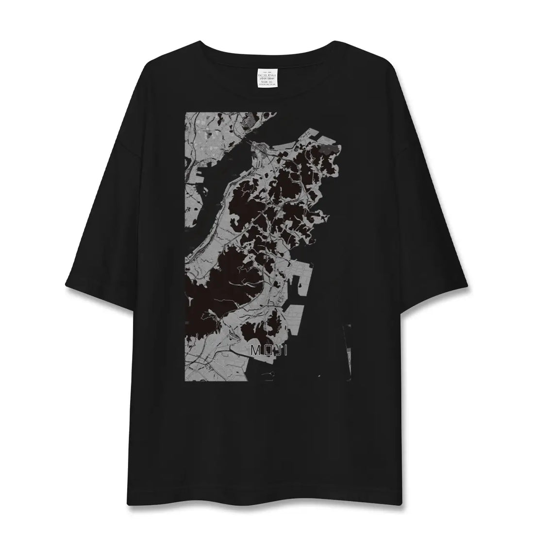 【門司(福岡県)】地図柄ビッグシルエットTシャツ