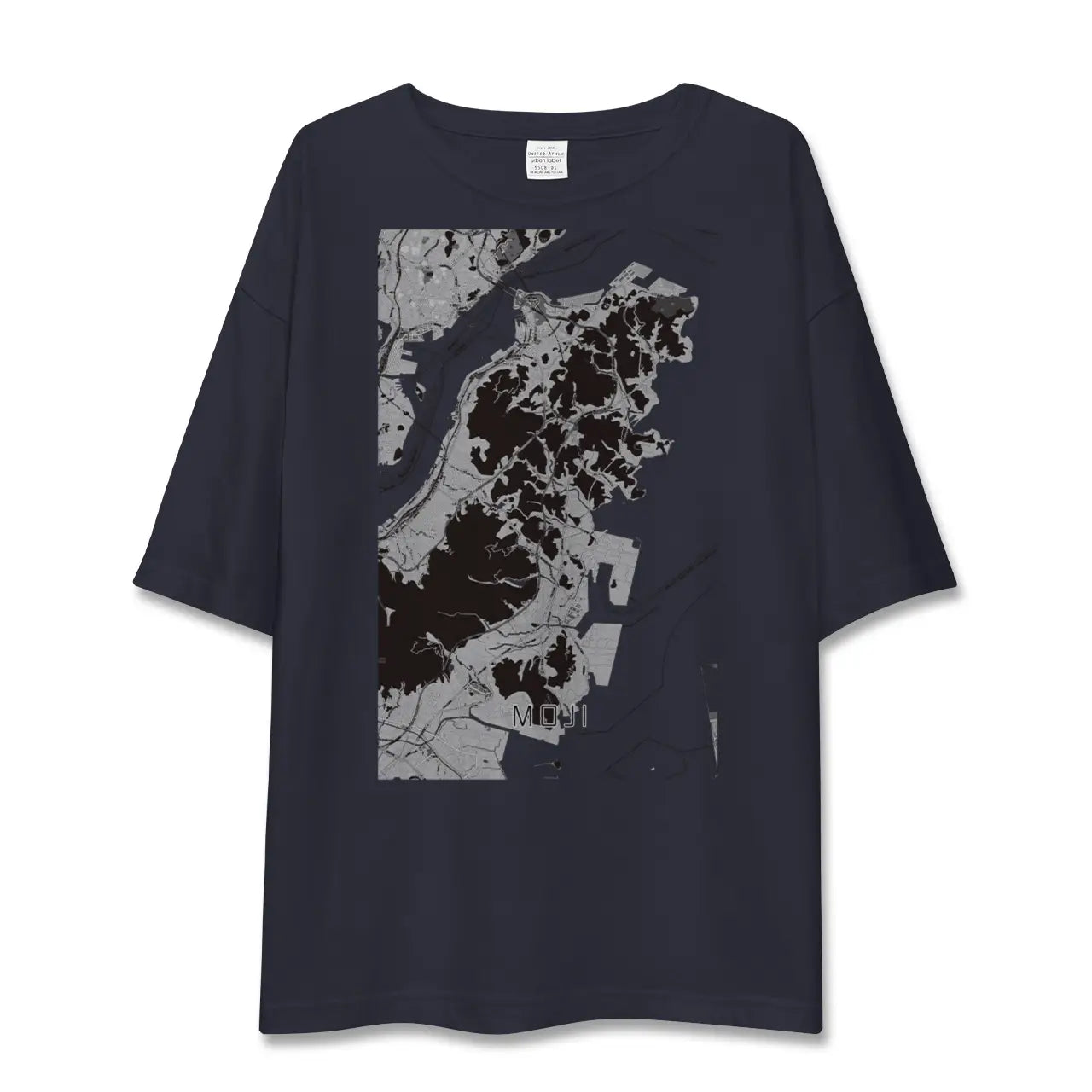 【門司(福岡県)】地図柄ビッグシルエットTシャツ
