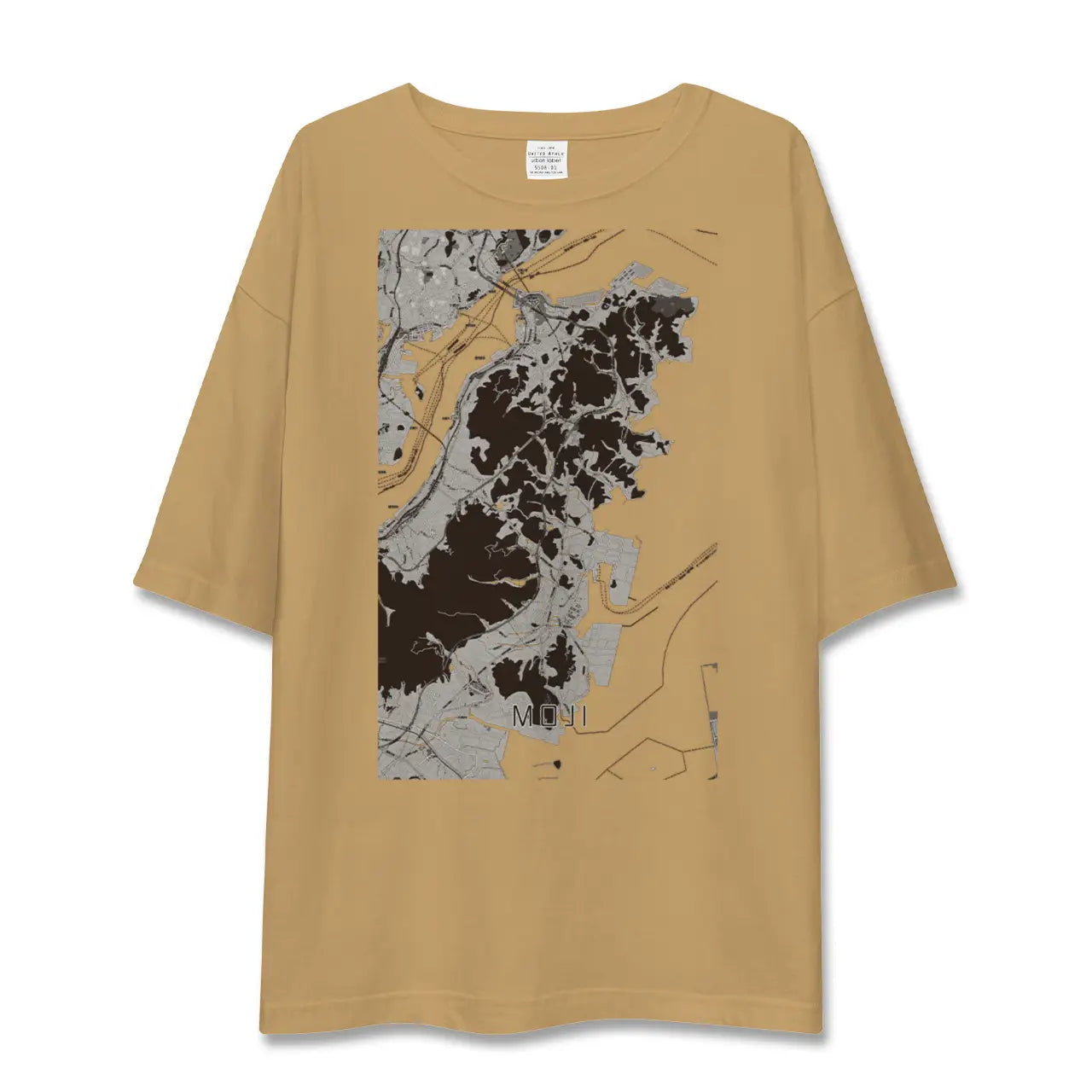 【門司(福岡県)】地図柄ビッグシルエットTシャツ