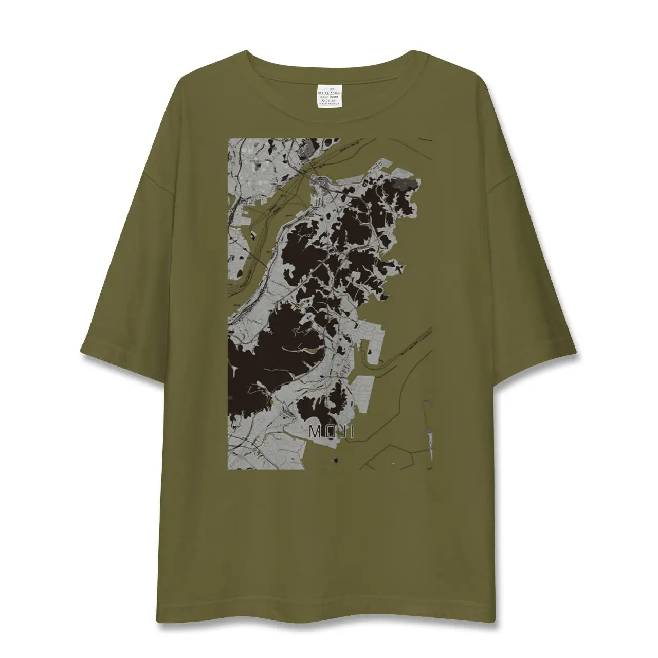 【門司(福岡県)】地図柄ビッグシルエットTシャツ