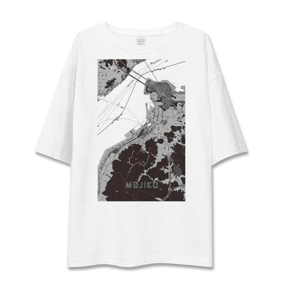 【門司港(福岡県)】地図柄ビッグシルエットTシャツ