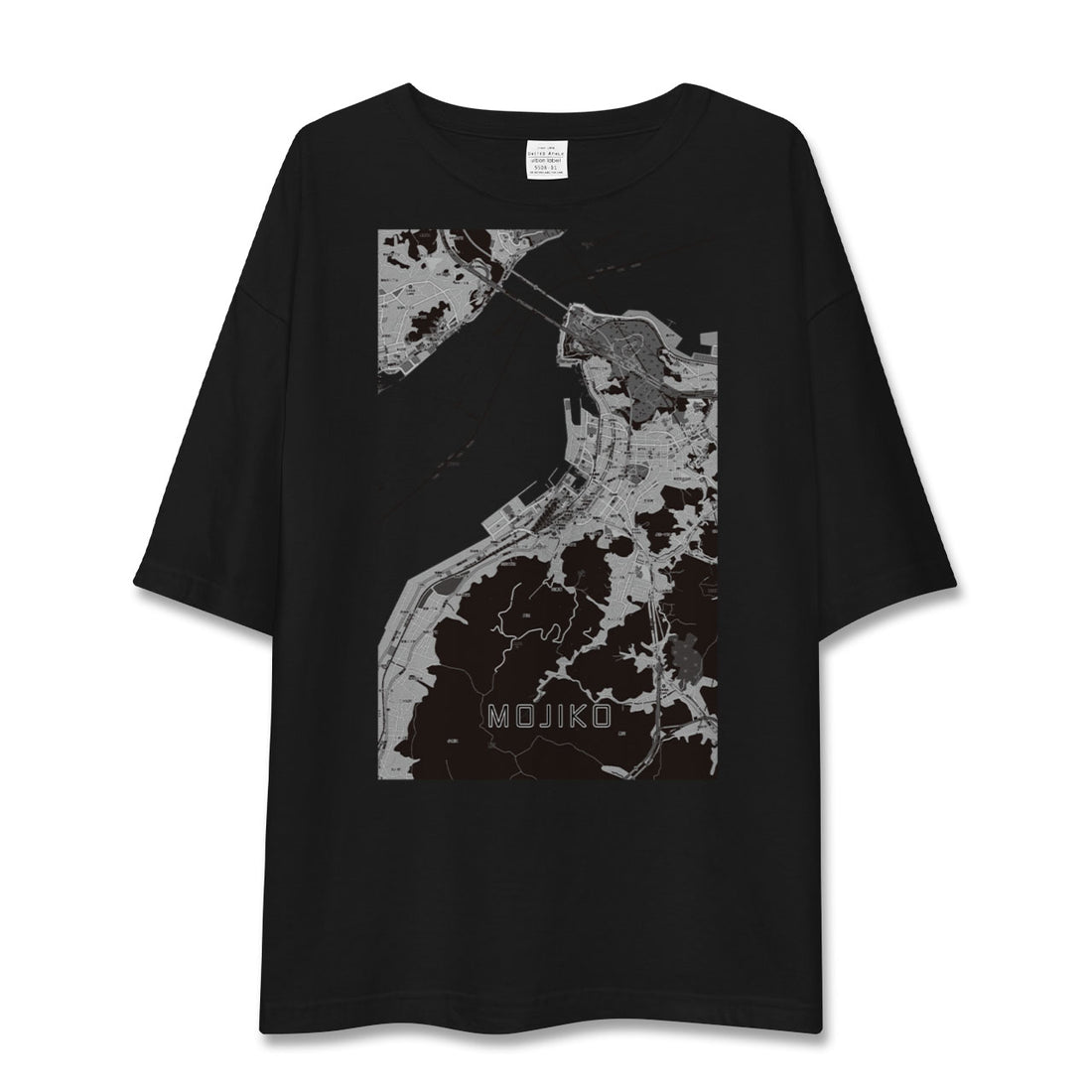 【門司港(福岡県)】地図柄ビッグシルエットTシャツ