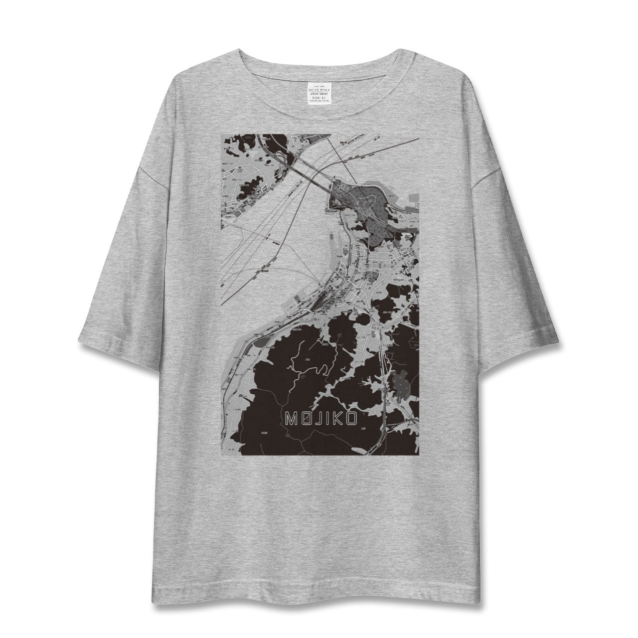 【門司港(福岡県)】地図柄ビッグシルエットTシャツ