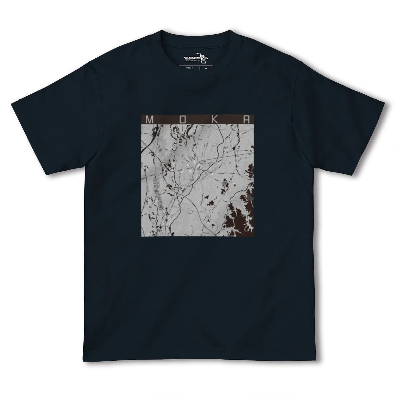 【真岡(栃木県)】地図柄ヘビーウェイトTシャツ