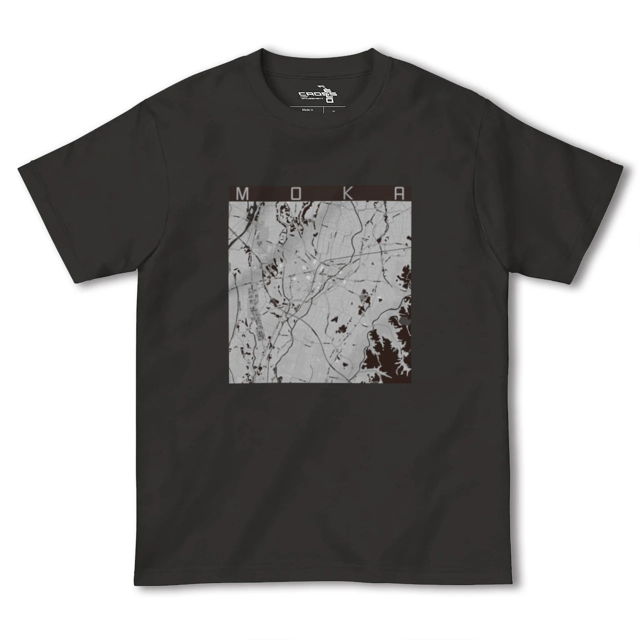 【真岡(栃木県)】地図柄ヘビーウェイトTシャツ