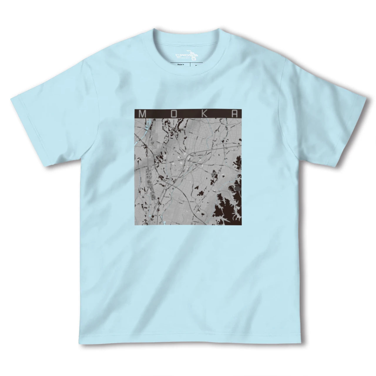 【真岡(栃木県)】地図柄ヘビーウェイトTシャツ