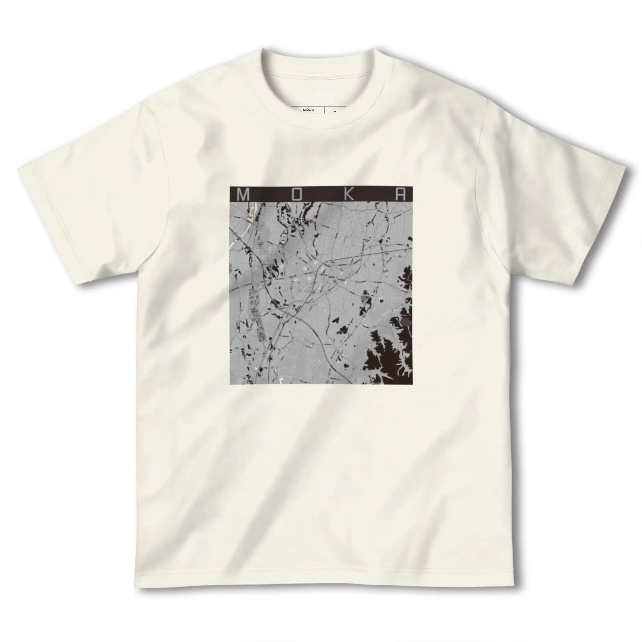 【真岡(栃木県)】地図柄ヘビーウェイトTシャツ