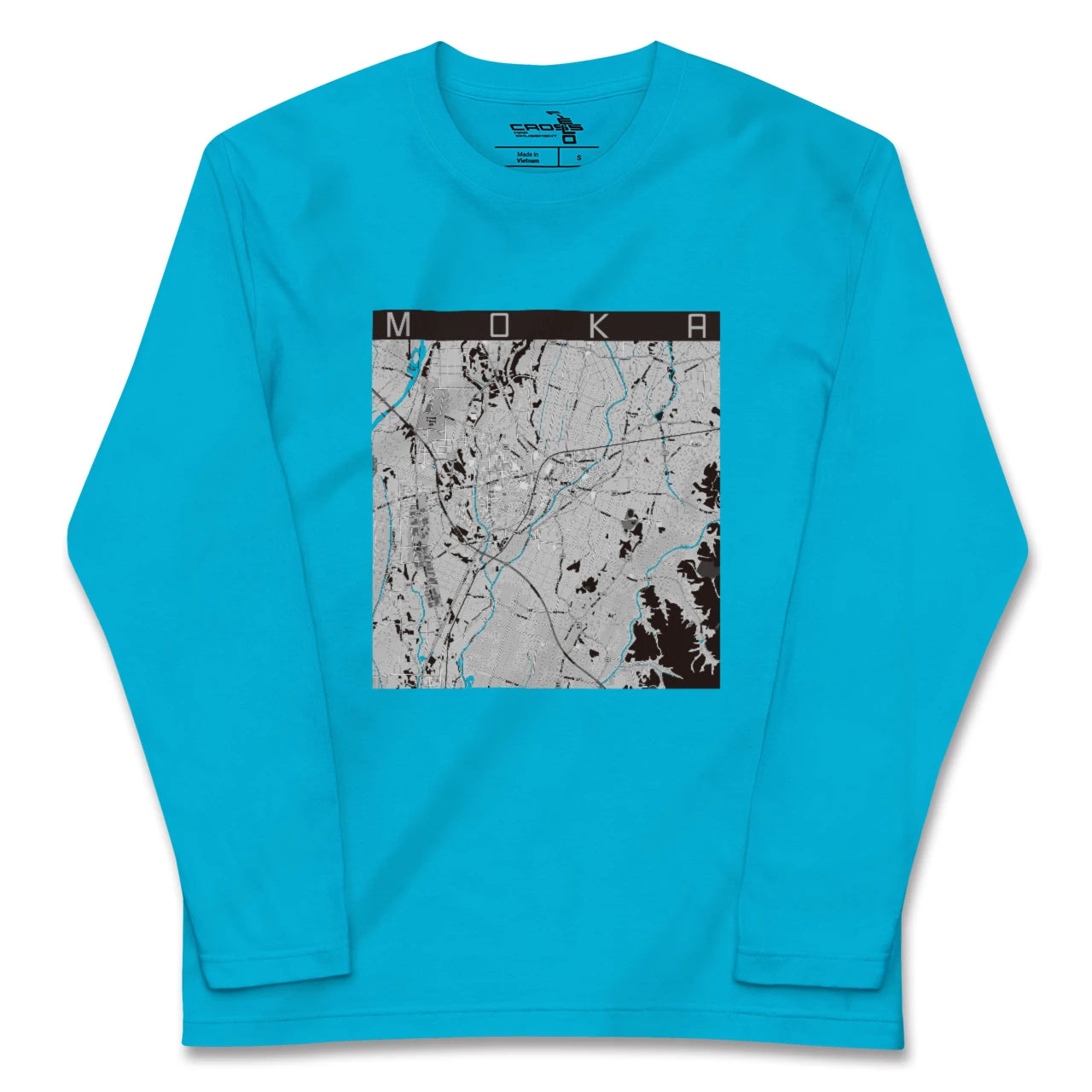 【真岡(栃木県)】地図柄ロングスリーブTシャツ