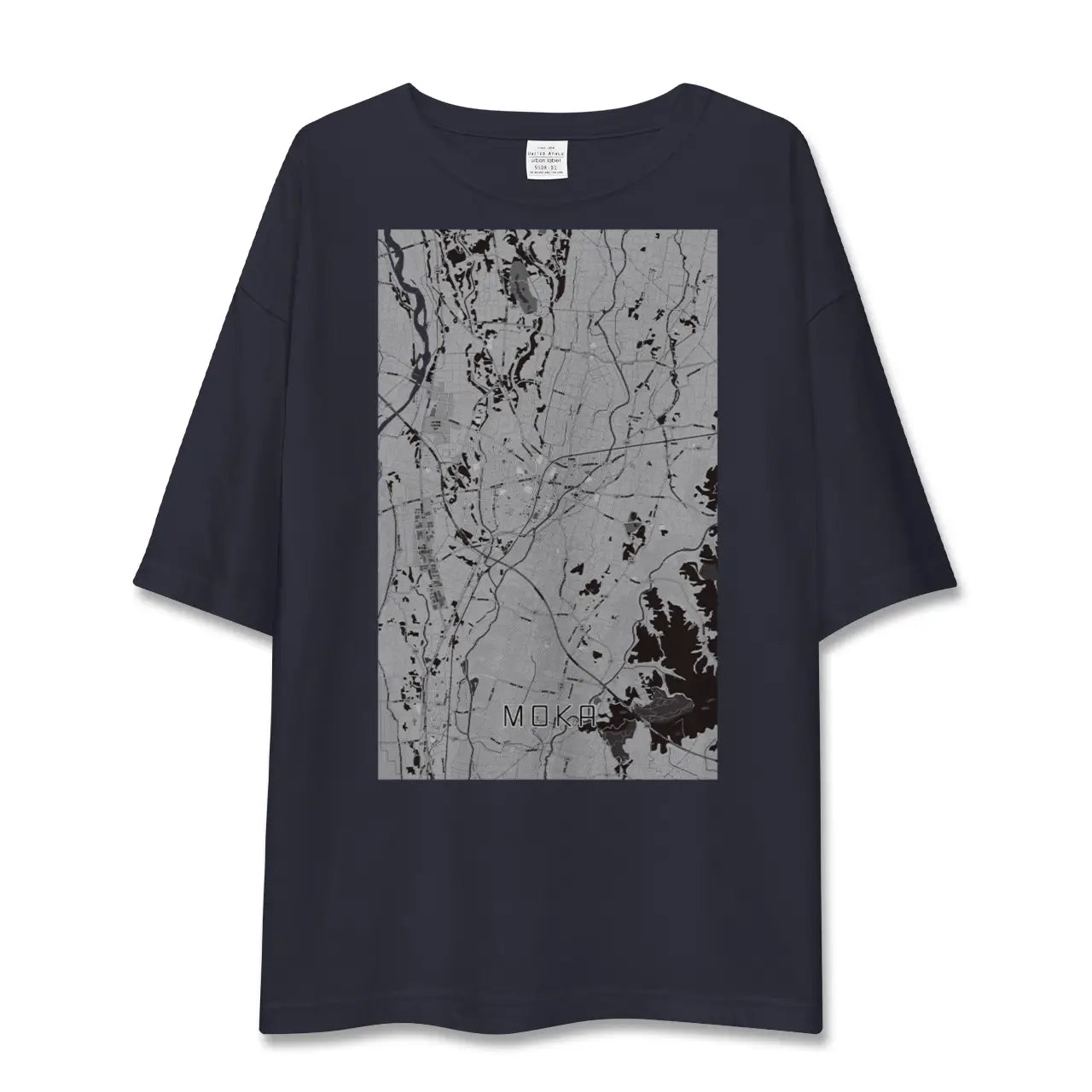 【真岡(栃木県)】地図柄ビッグシルエットTシャツ