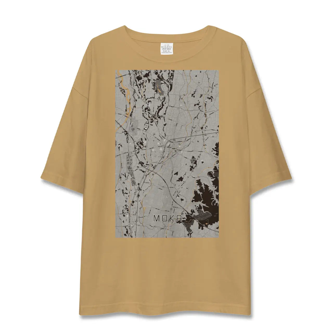 【真岡(栃木県)】地図柄ビッグシルエットTシャツ