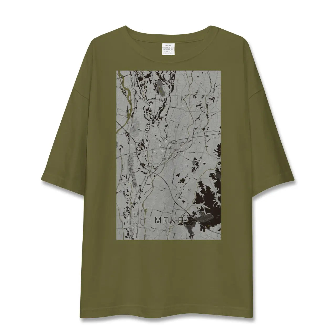 【真岡(栃木県)】地図柄ビッグシルエットTシャツ