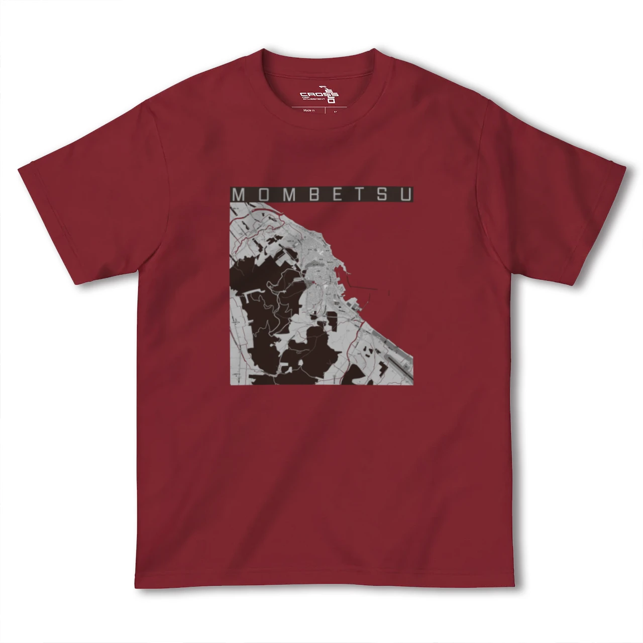 【紋別(北海道)】地図柄ヘビーウェイトTシャツ