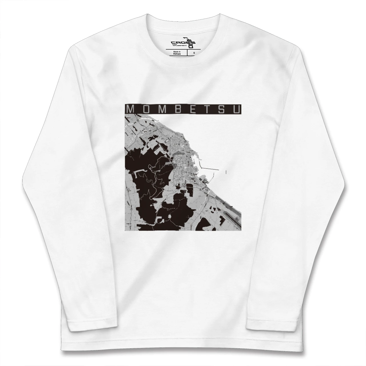 【紋別(北海道)】地図柄ロングスリーブTシャツ