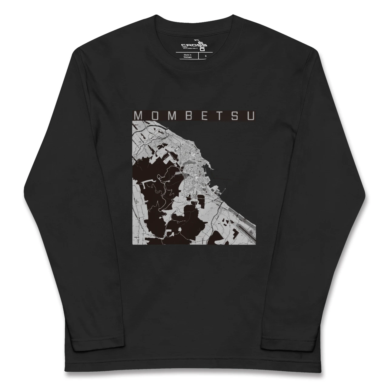 【紋別(北海道)】地図柄ロングスリーブTシャツ