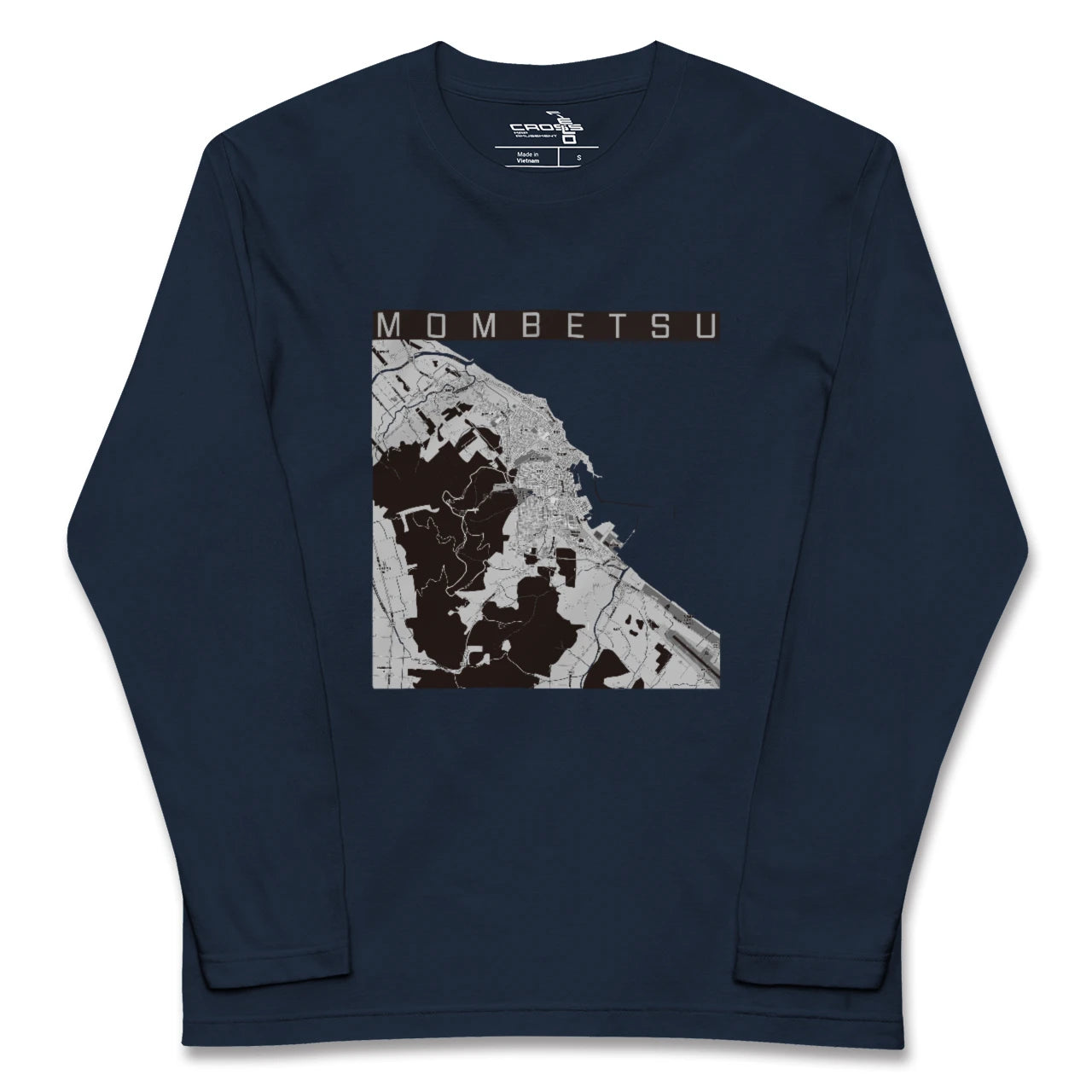 【紋別(北海道)】地図柄ロングスリーブTシャツ