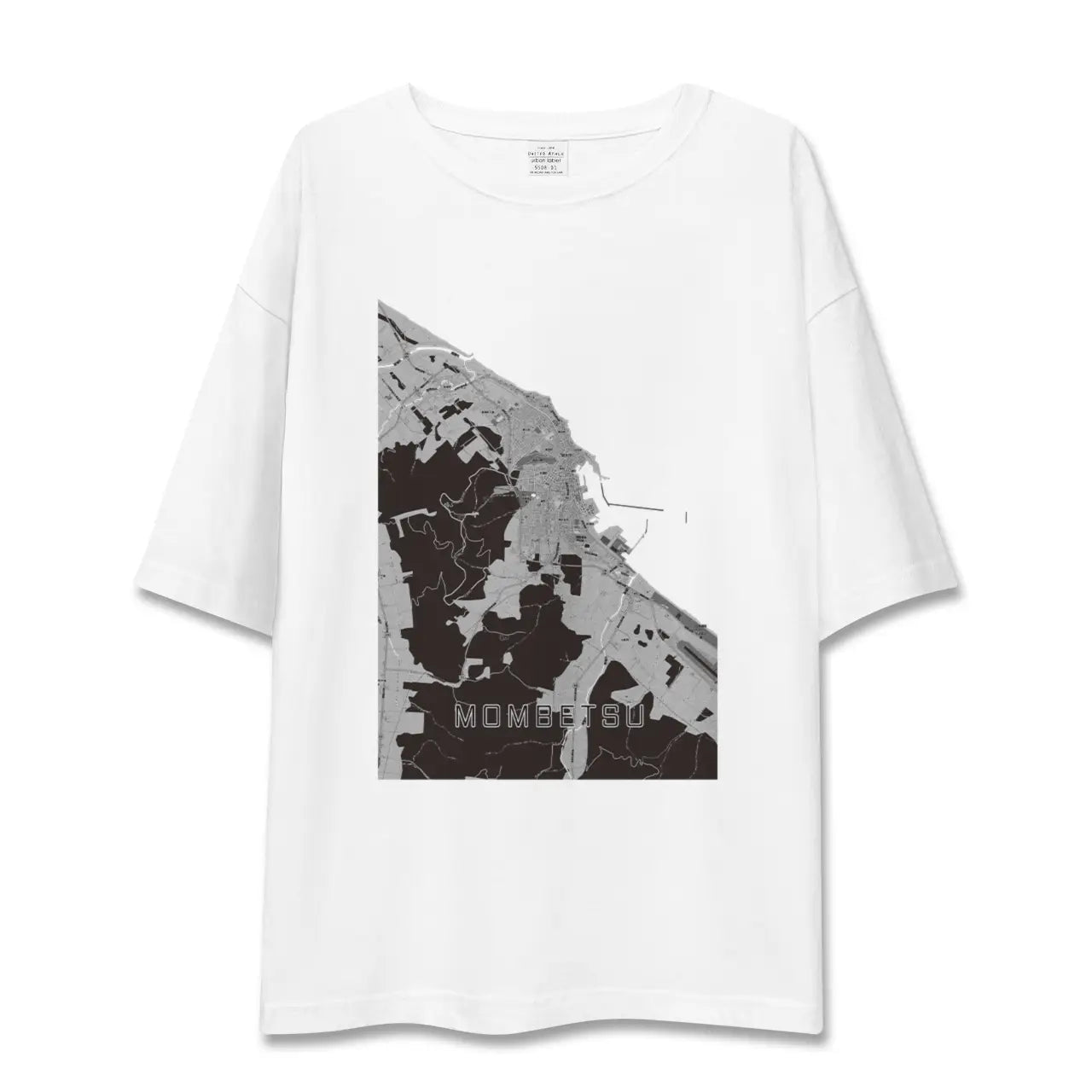 【紋別(北海道)】地図柄ビッグシルエットTシャツ