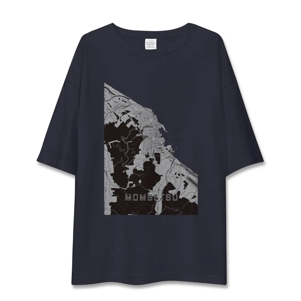 【紋別(北海道)】地図柄ビッグシルエットTシャツ