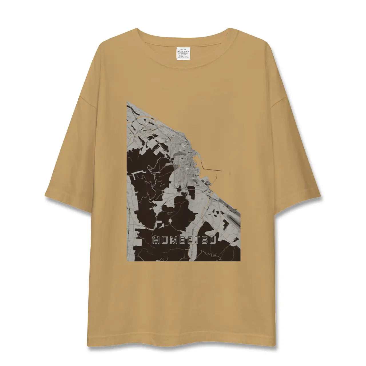 【紋別(北海道)】地図柄ビッグシルエットTシャツ