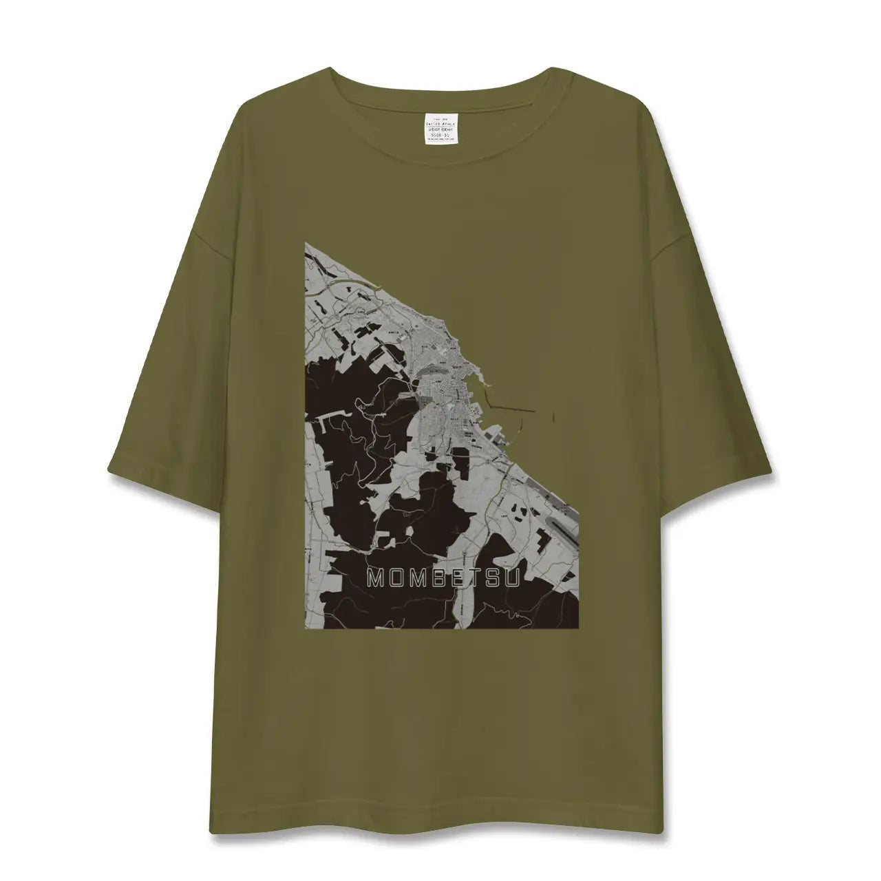 【紋別(北海道)】地図柄ビッグシルエットTシャツ