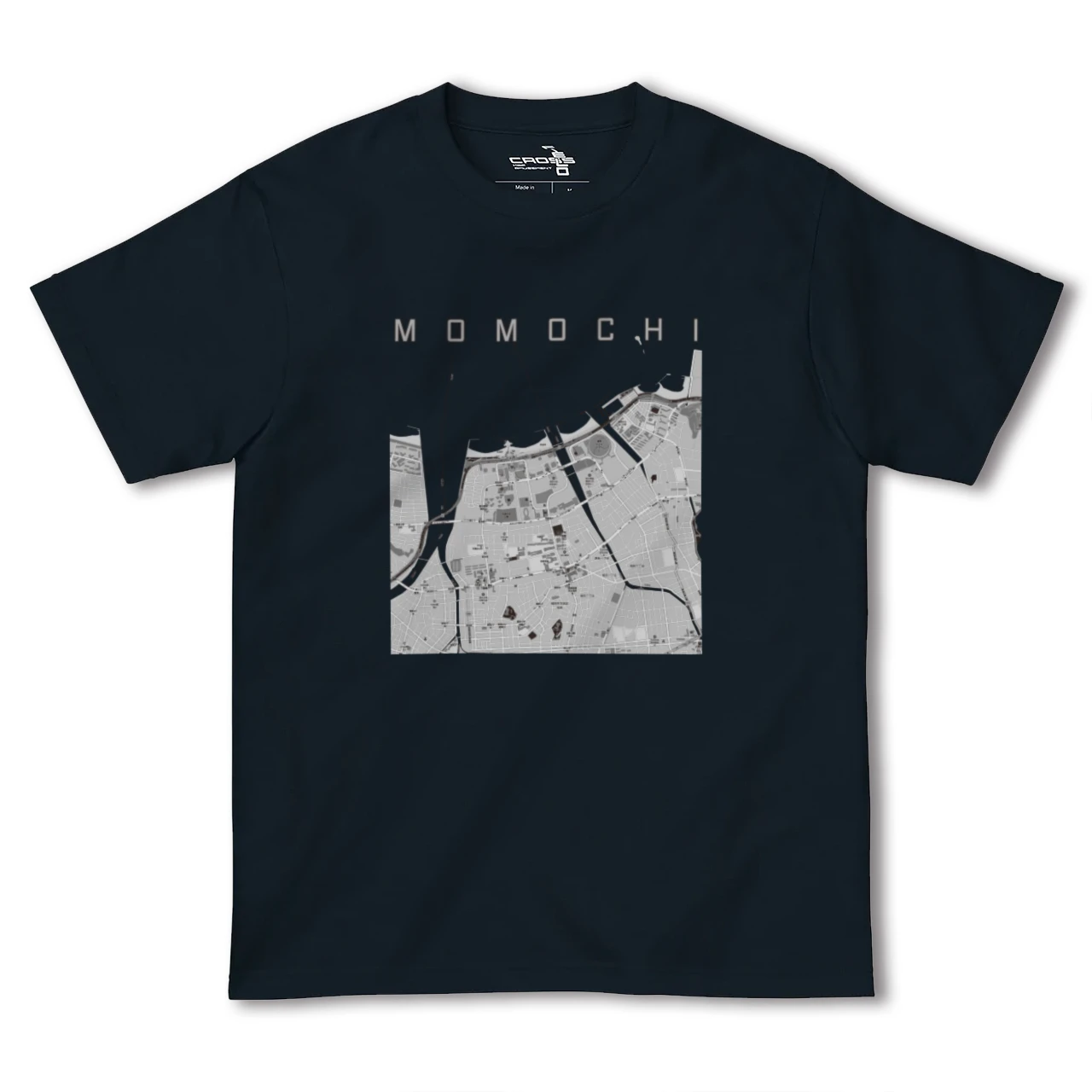 【百道(福岡県)】地図柄ヘビーウェイトTシャツ