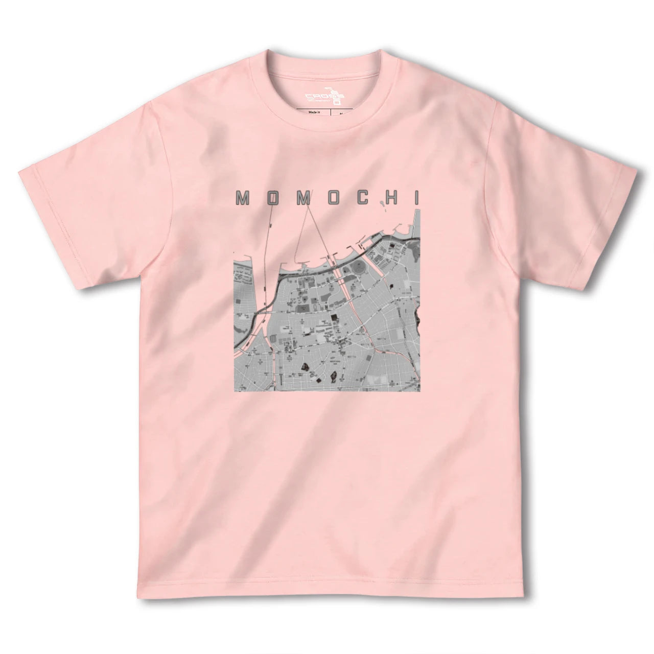 【百道(福岡県)】地図柄ヘビーウェイトTシャツ